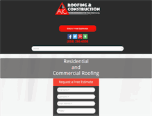Tablet Screenshot of aicroofing.com